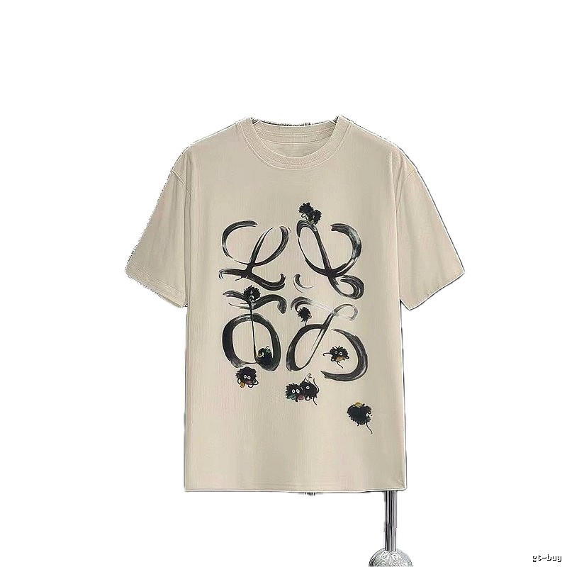 LOEWE x My Neighbor Totoro Co-branded Casual Style Apricot Beige Short-sleeve T-shirt