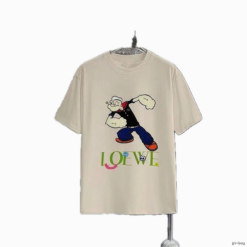 LOEWE x Popeye Co-branded Off-white Casual T-Shirt