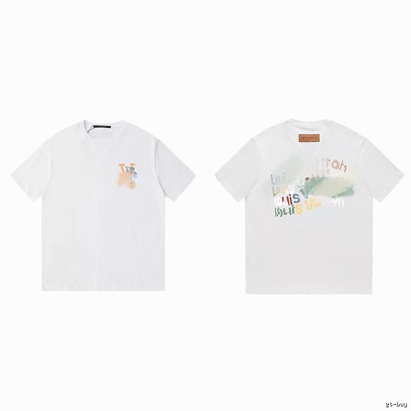 Louis Vuitton Letter Print Trendy Style White T-Shirt