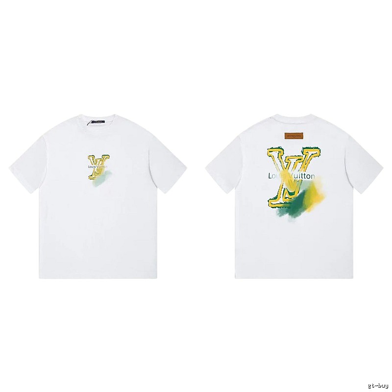 Louis Vuitton LV Printed Casual Style White T-Shirt