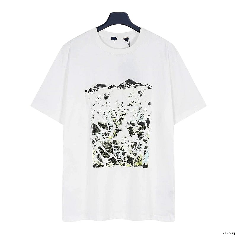 Louis Vuitton Monogram Landscape Casual Style White T-Shirt