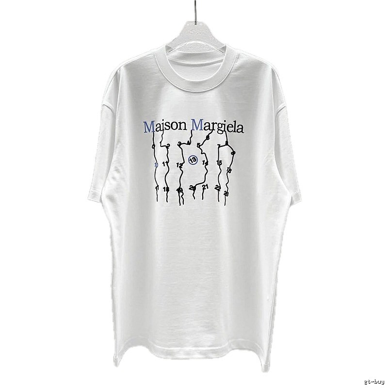 Maison Margiela Digital Trendy Cool Style White T-Shirt