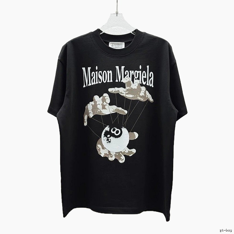 Maison Margiela Puppet Print Trendy Cool Black T-Shirt