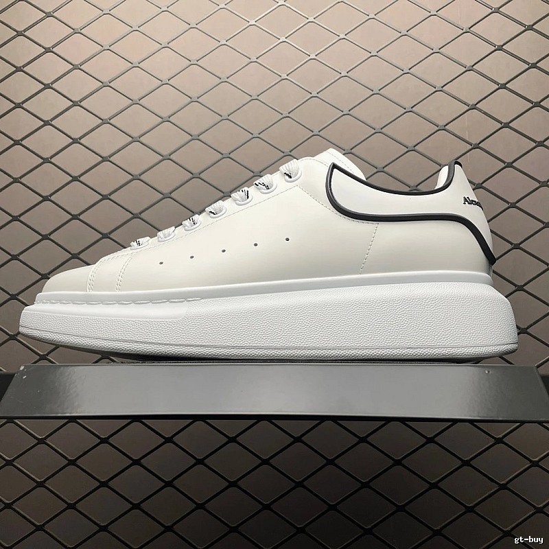 McQueen Oversized Sneakers in White and Black, Finished with Statement Proportions
