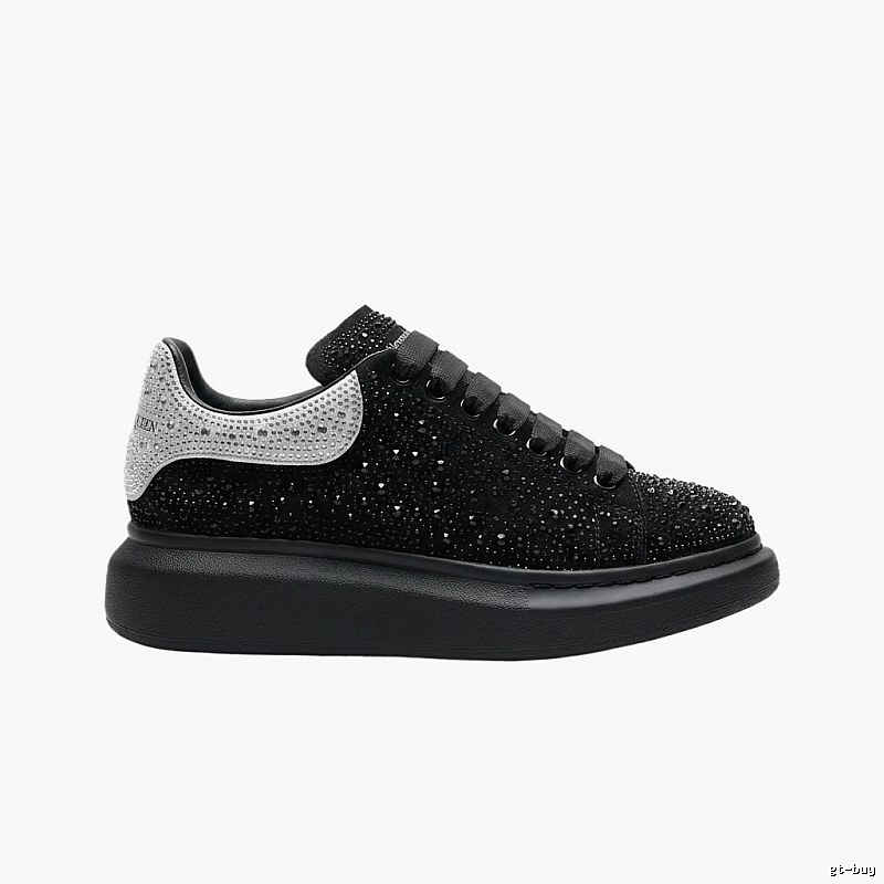 McQueen Thick-soled Trendy and Cool Black Shoes