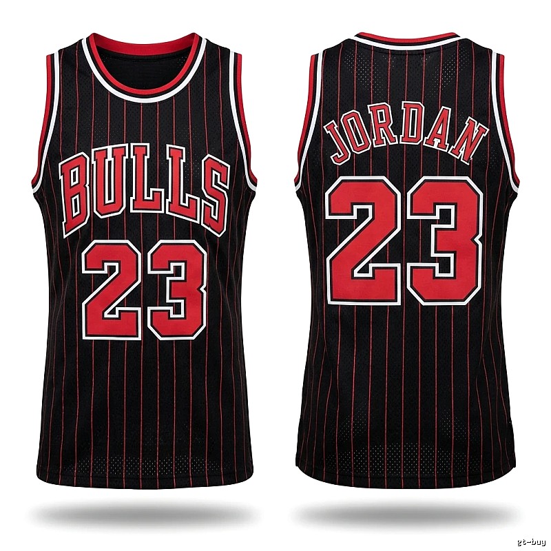 Michael Jordan No. 23 black and red jersey
