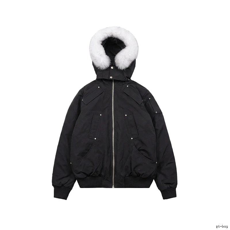 Michael Kors black utility-style down jacket