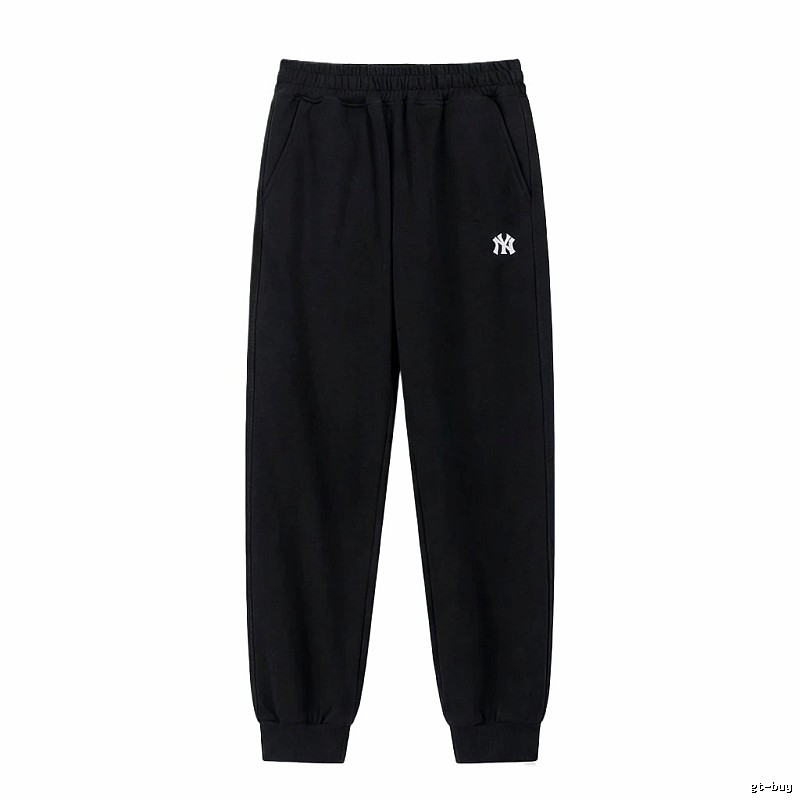 MLB large logo casual style black pants