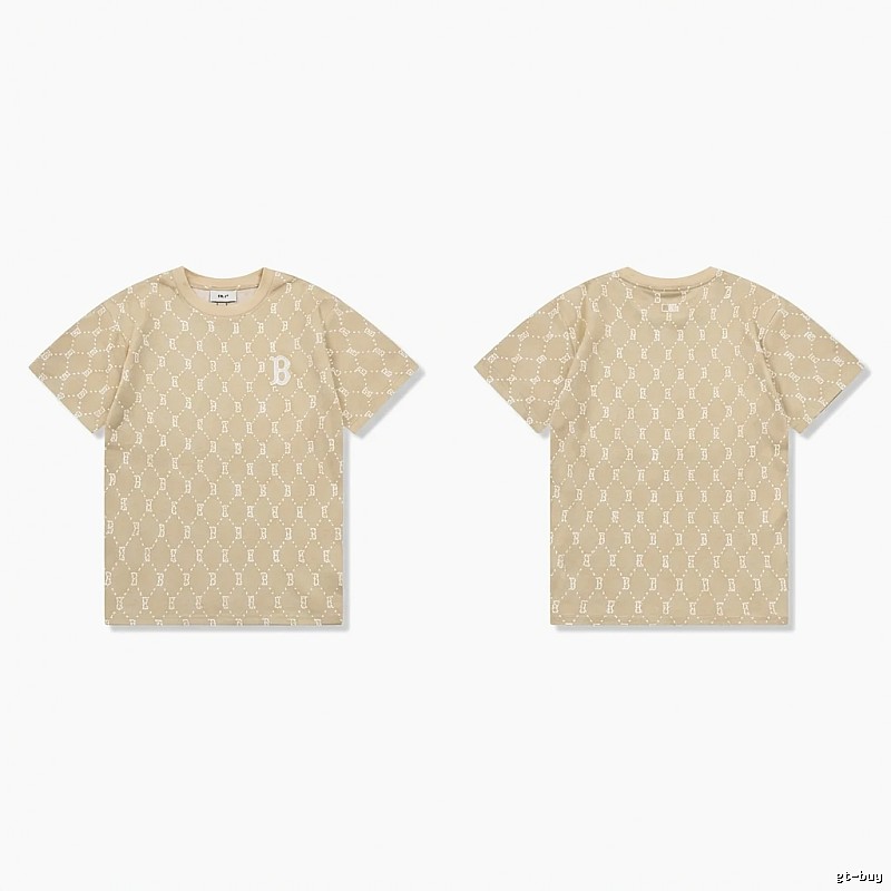 MLB Old Flower Style Beige T-shirt