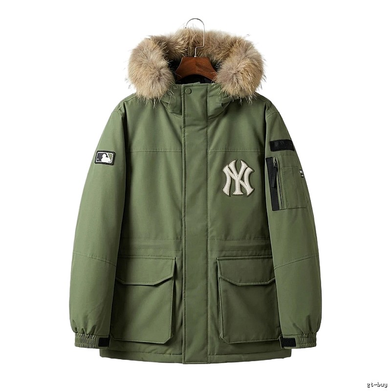 MLB trendy style army green down jacket