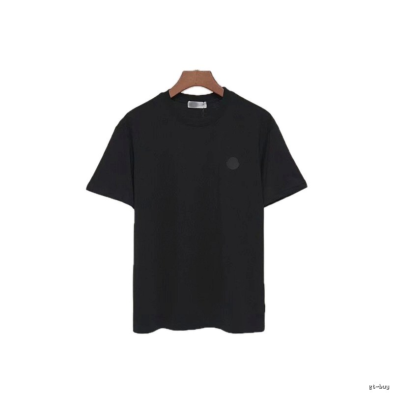 Moncler Classic Minimalist Style Black Short-sleeve T-shirt