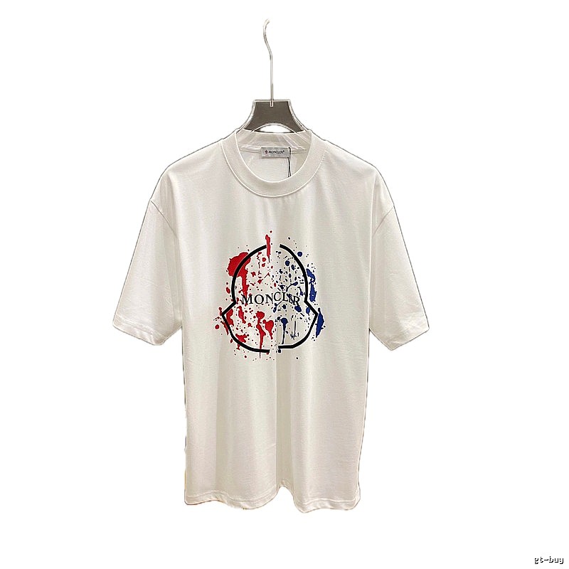 Moncler graffiti-style white T-shirt