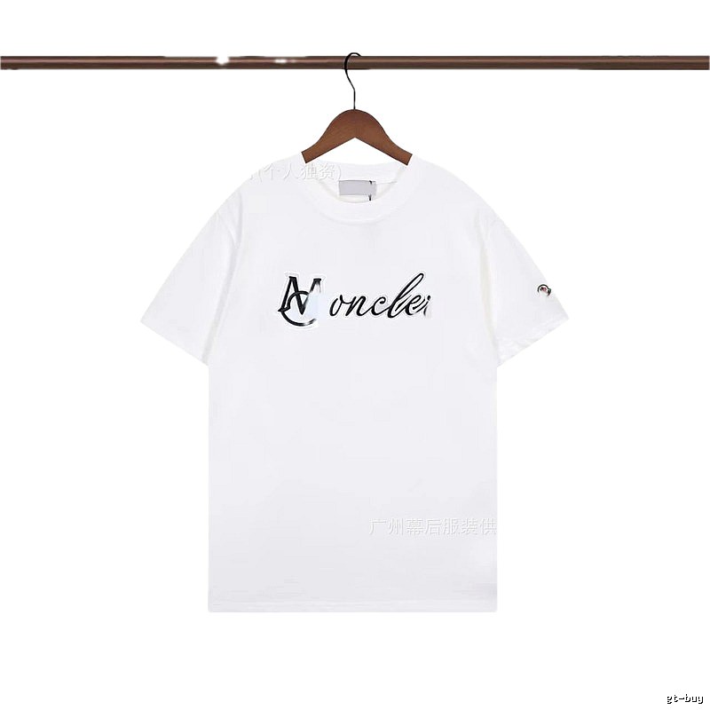 Moncler Letter Print Casual White T-Shirt