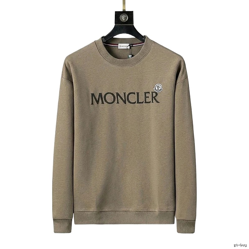 Moncler simple style khaki sweatshirt