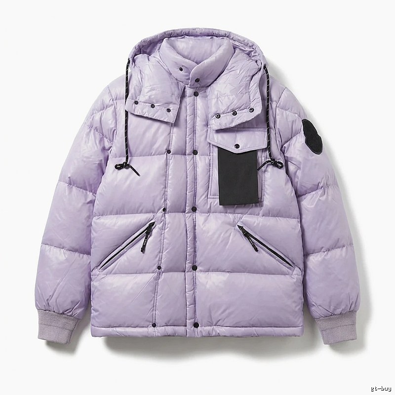 Moncler's trendy and cool series light purple down jacket