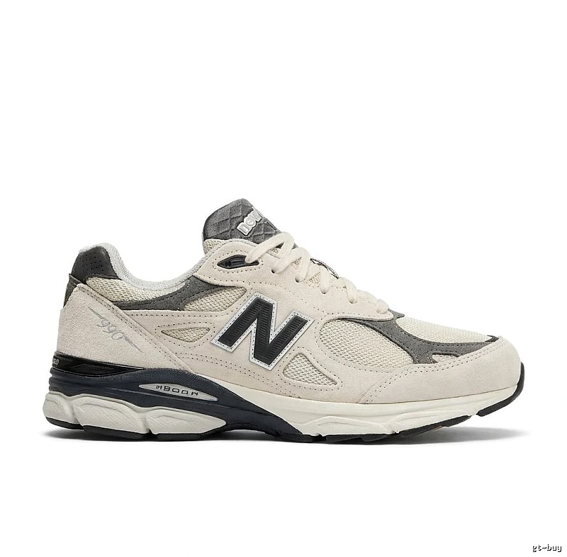 New Balance 990 Series Retro Style Beige-Gray Athletic Shoes