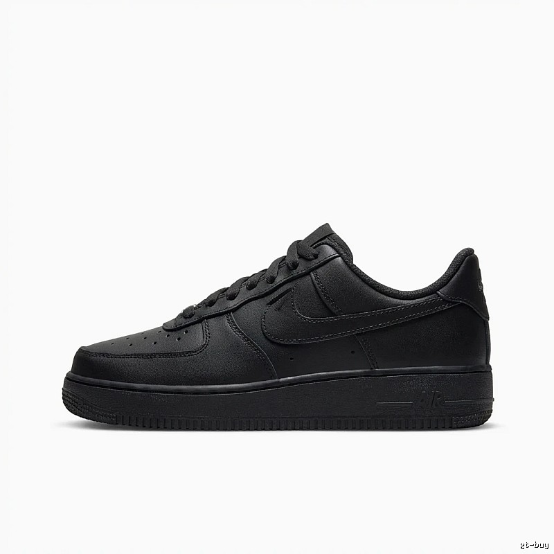 Nike Air Force 1 Simple Black Shoes
