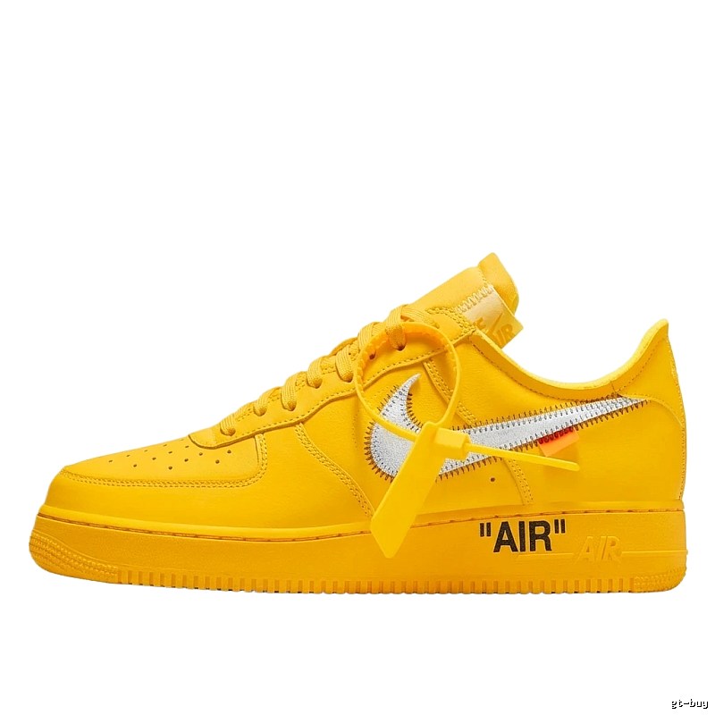 Nike Air Force 1 Trendy Yellow Shoes