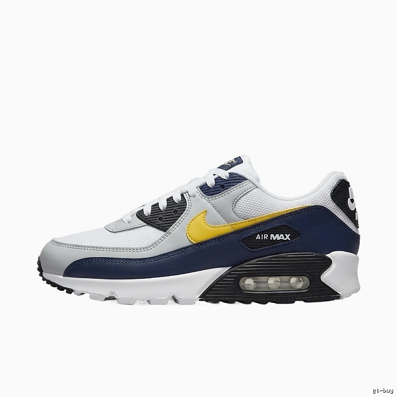 Nike Air Max retro style white and blue shoes