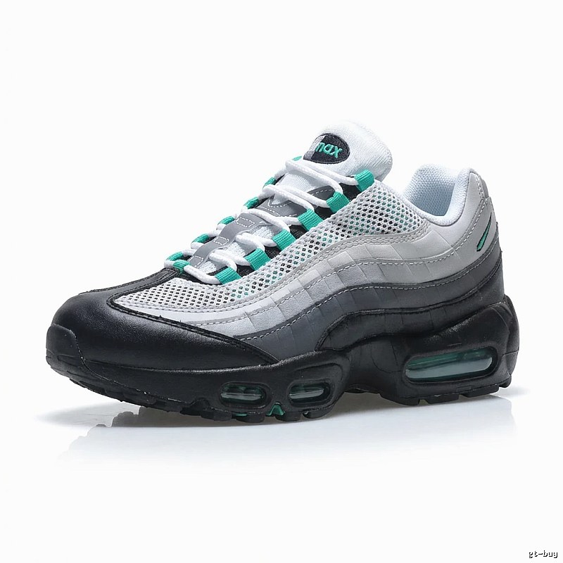 Nike retro black and green sports shoes