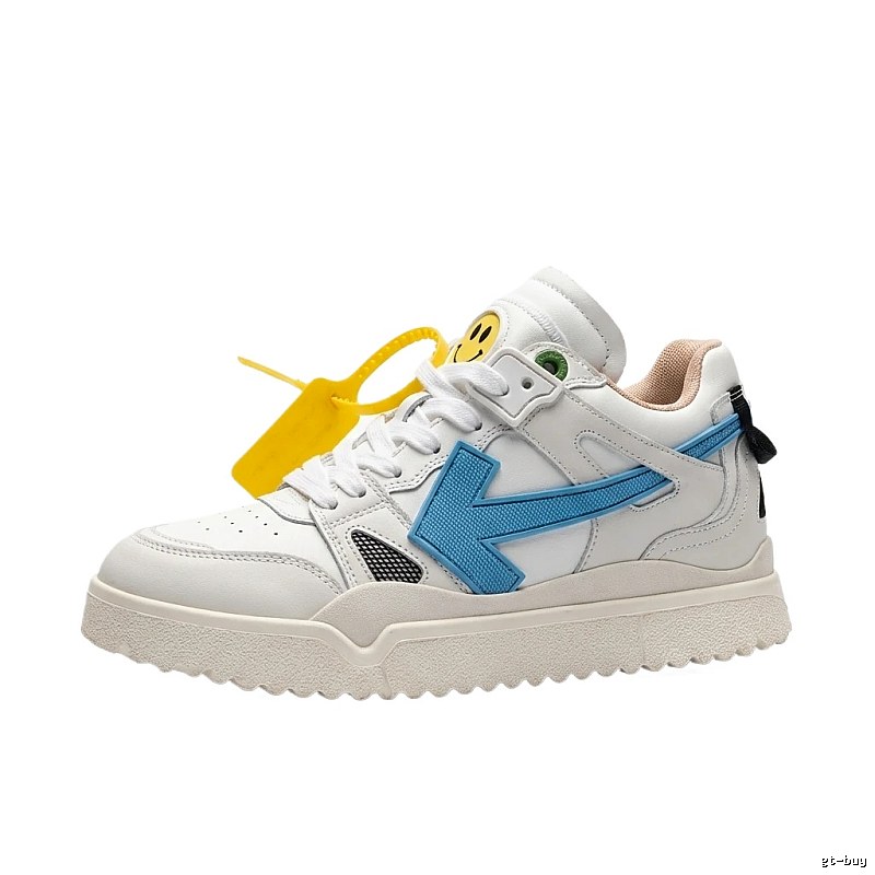Off-White blue and white casual sports shoes