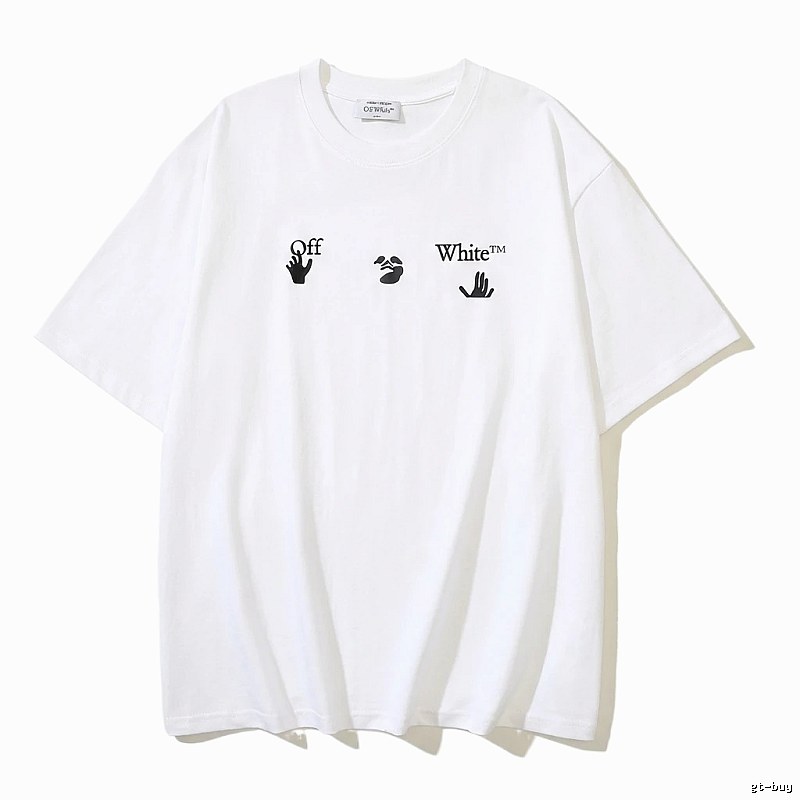 Off-White Gesture Print Style White T-shirt