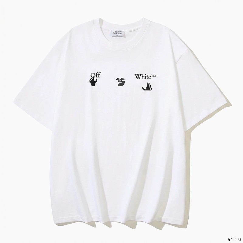 Off-White Gesture Style White T-shirt