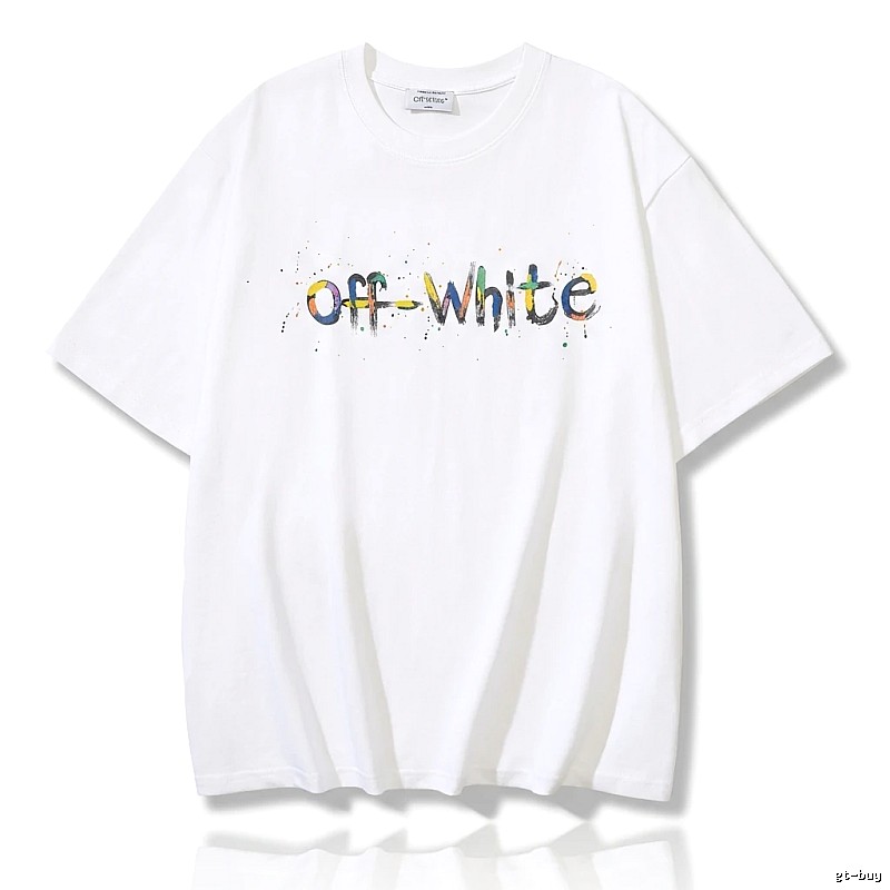 Off-White Graffiti Style White T-shirt