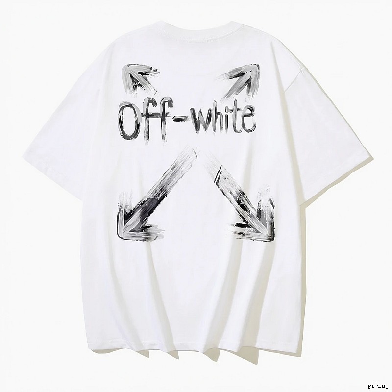 Off-White Graffiti Style White T-shirt