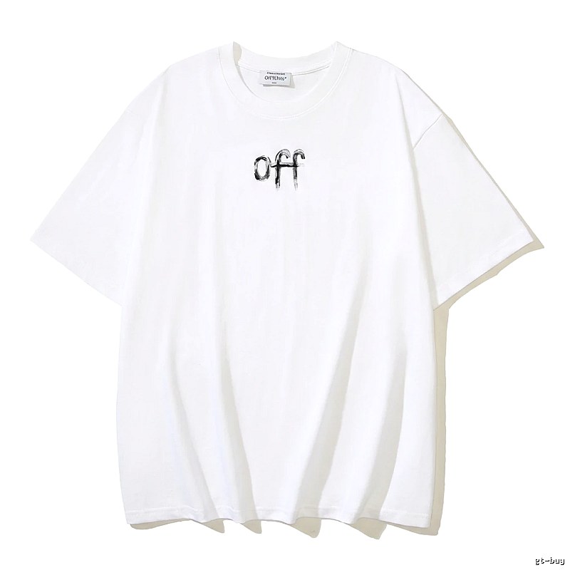 Off-White minimalist style white T-shirt