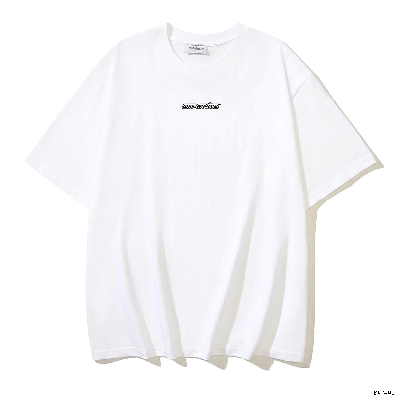 Off-White minimalist style white T-shirt