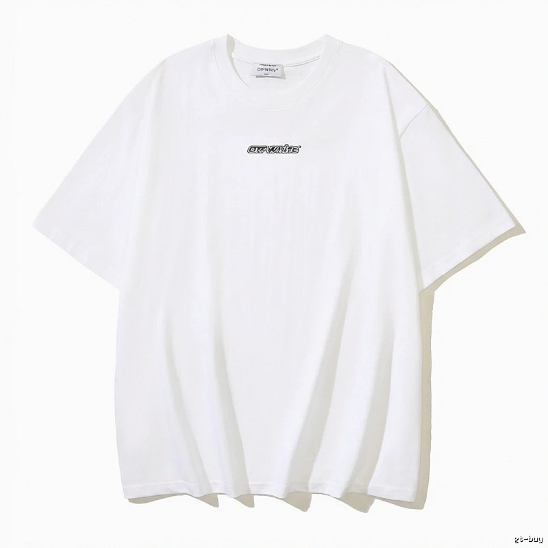 Off-White minimalist style white T-shirt
