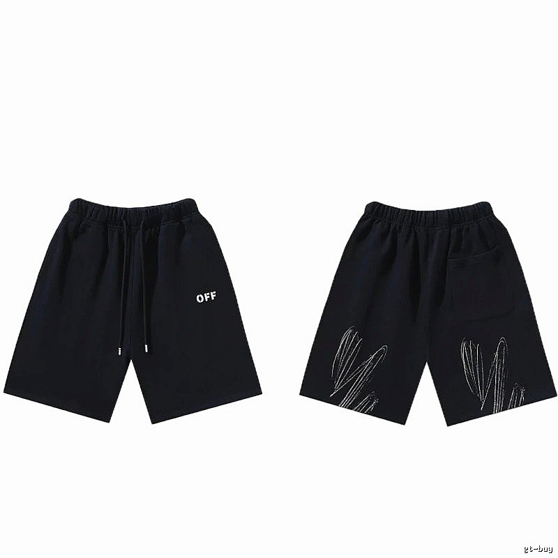 Off-White Style 011 Trendy Black Shorts