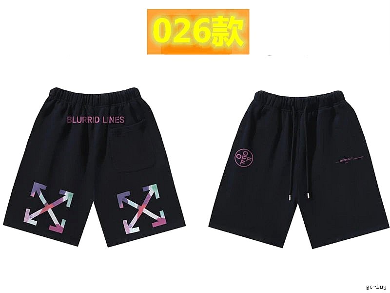 Off-White Style 026 Trendy Black Shorts