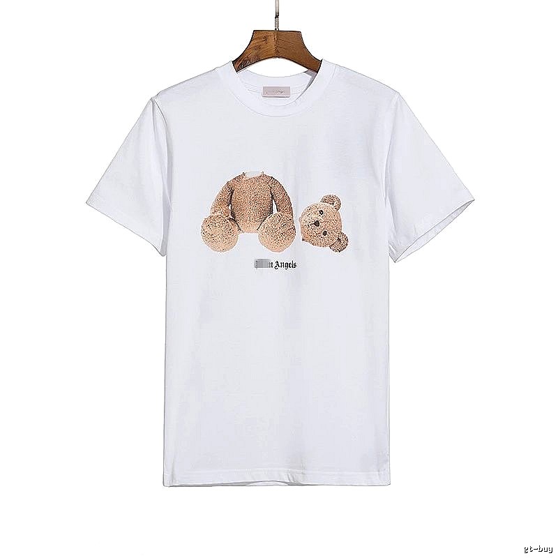 Palm Angels Gift Ready Bear graphic T-shirt White Colorful Bear with Fresh Pattern
