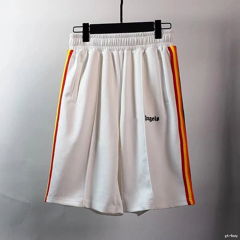Palm Angels Premium Style Track shorts Black Side Stripe for Resort Outfits