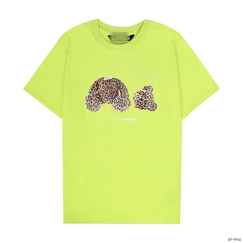 Palm Angels Resort Bear graphic T-shirt White Colorful Bear for Travel Looks
