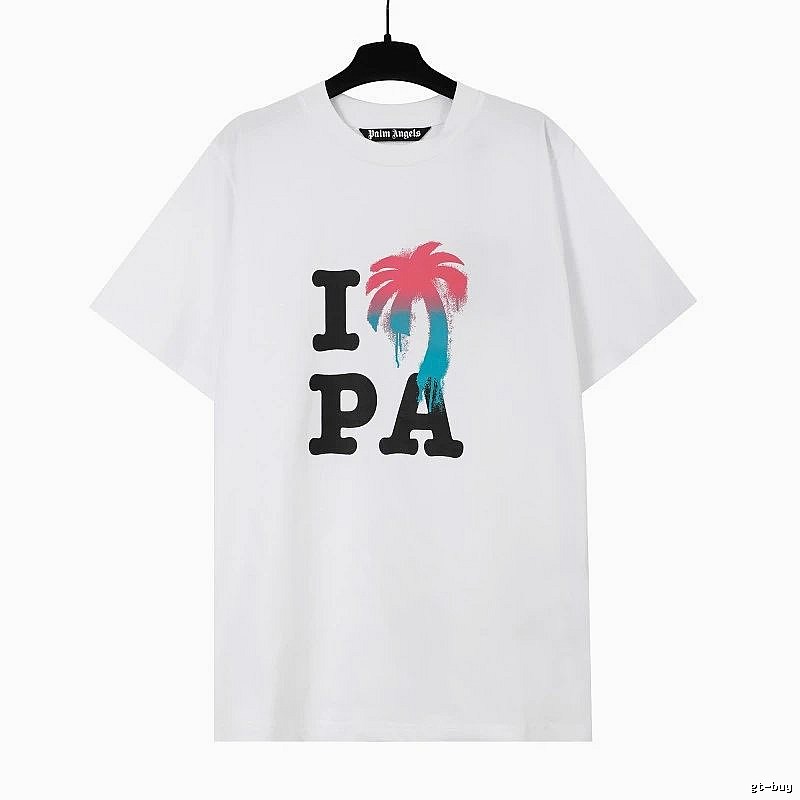 Palm Angels Weekend Logo T-shirt White Palm Tree for Weekend Wear