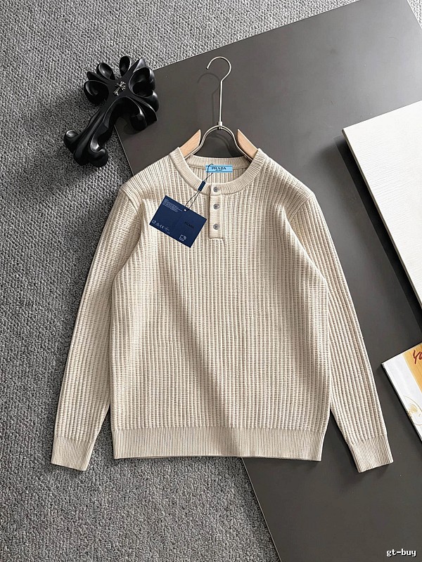 Prada Ribbed Cardigan with Beige Ribbed Zip Cardigan with