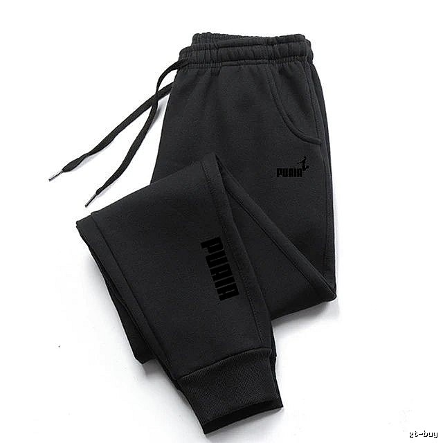 Puma Classic Sweatpants Black Drawstring Sweatpants for Daily Styling