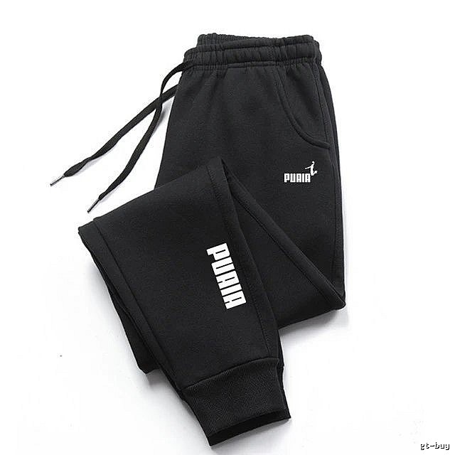 Puma Resort Sweatpants Black Drawstring Sweatpants for Travel Looks