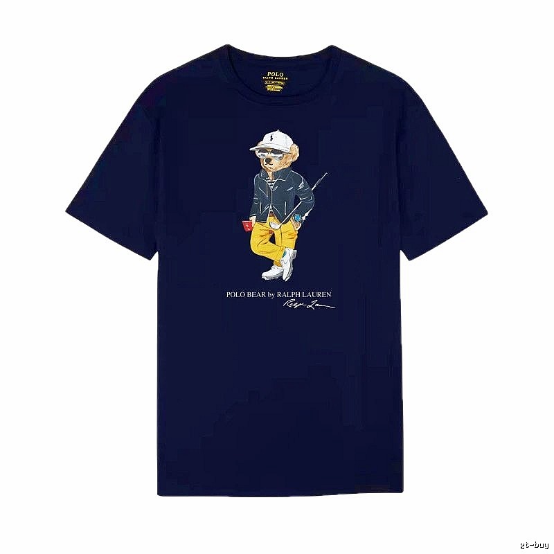 Ralph Lauren Bear Trendy Cool Sapphire Blue T-shirt
