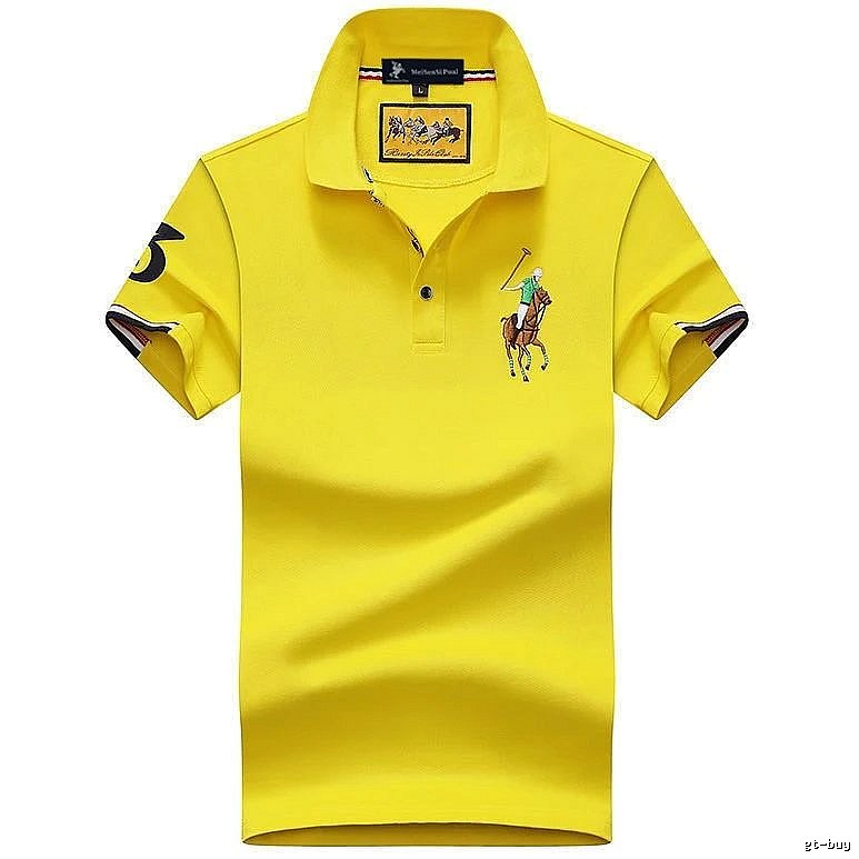 Ralph Lauren Classic Yellow polo shirt Bright Yellow Polo for Daily Styling