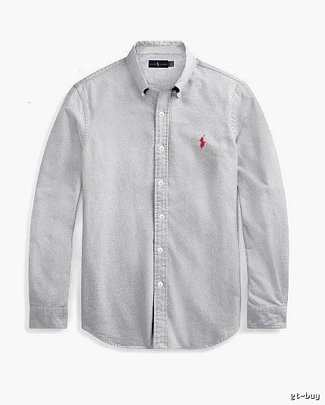 Ralph Lauren Gray Button-Down Shirt Streetwear Look