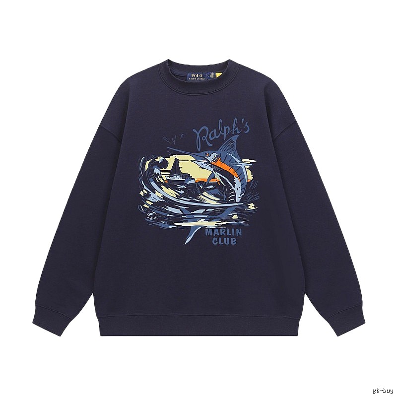 Ralph Lauren Marin Club Navy Blue Sweatshirt