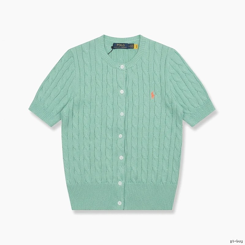 Ralph Lauren Polo light green knitted cardigan