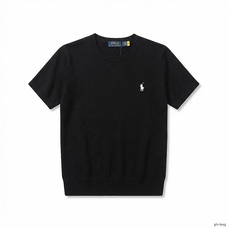 Ralph Lauren Polo series black short-sleeved shirts