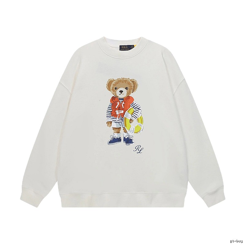 Ralph Lauren white sweatshirt with bear print