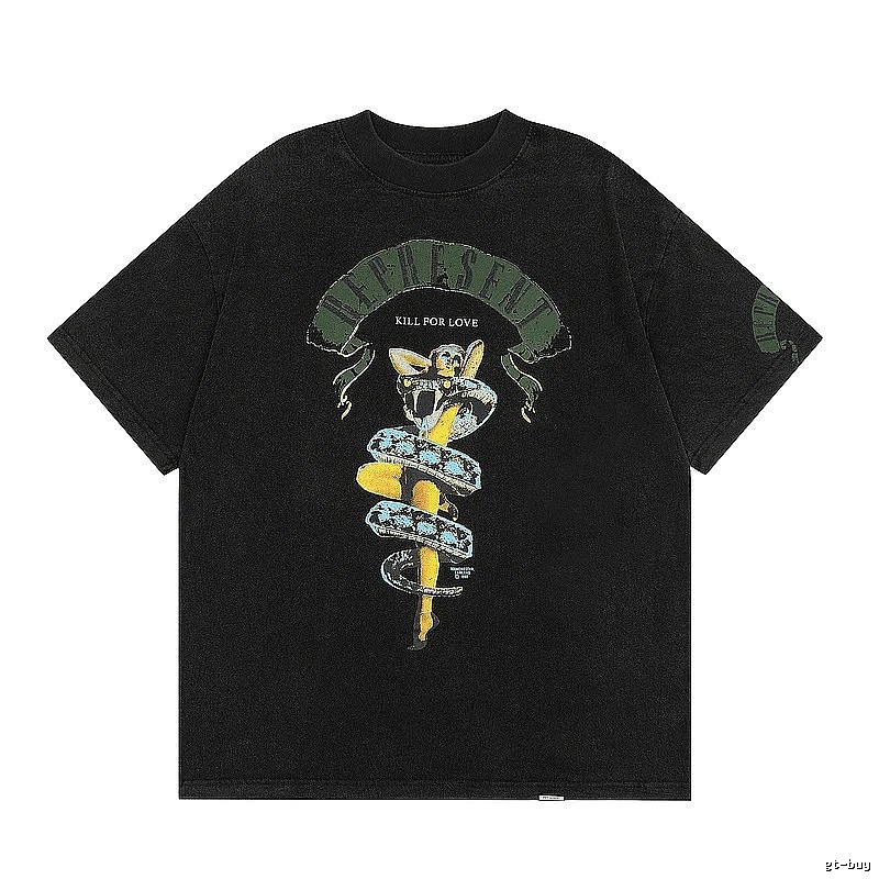 Represent Black Style 833 Owners Club T-Shirt Summer Styling Logo
