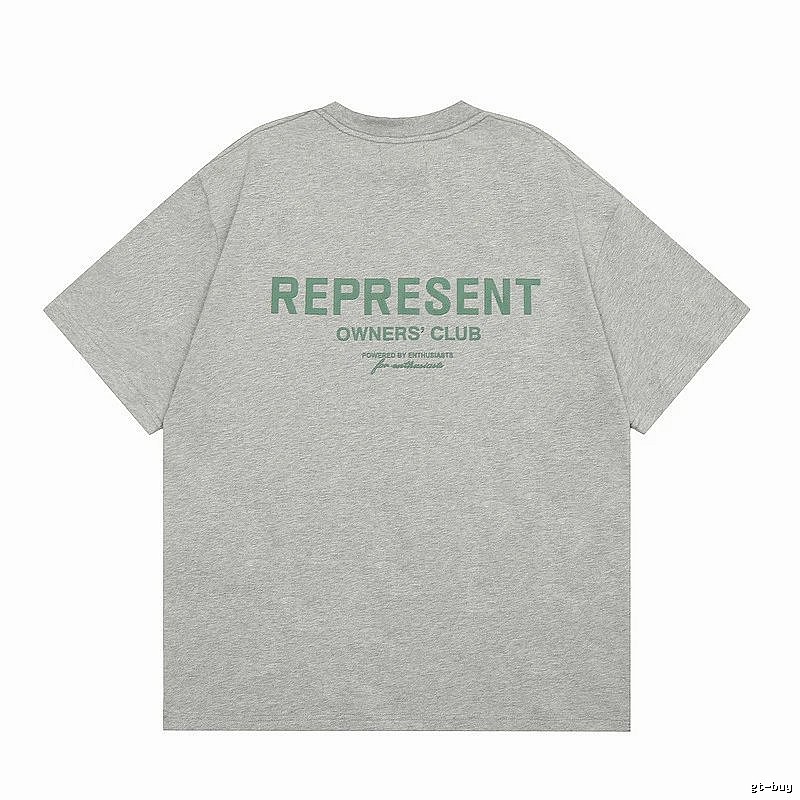 Represent Gray Style 801 Owners Club T-Shirt Casual Layering Logo